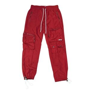 EPTM Hyper Cargo Pants Burgundy Red M-32 Tactical Streetwear Joggers – Men's M